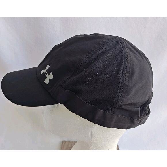 Under Armour Women's Black Running Hat Hook & Loop Closure Yoga Casual Vented - Picture 2 of 9